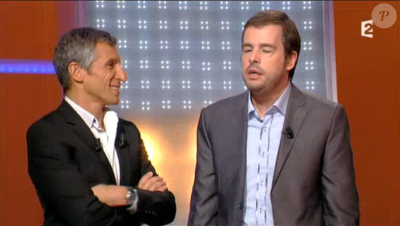 Nagui et Dominique Bréard dans Tout le monde veut prendre sa place, le mardi 19 novembre 2013.