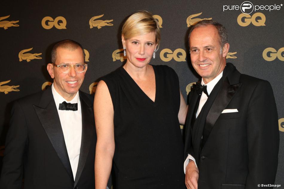 Jonathan Newhouse, Maitena Biraben et Xavier Romatet, lors de la soirée des GQ awards à Paris au musée d&#039;histoire naturelle le 20 novembre 2013