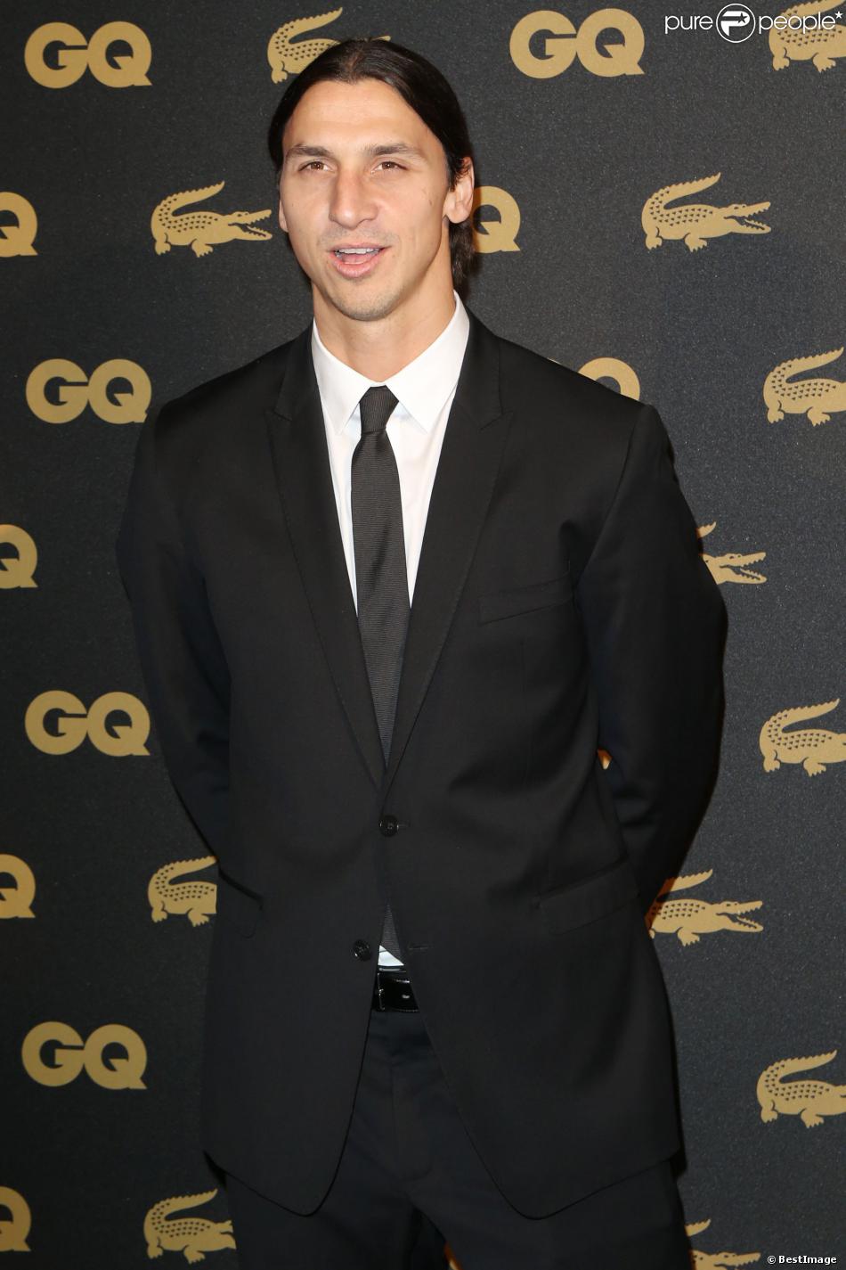 Zlatan Ibrahimovic, homme de l&#039;année, lors de la soirée des GQ awards à Paris au musée d&#039;histoire naturelle le 20 novembre 2013