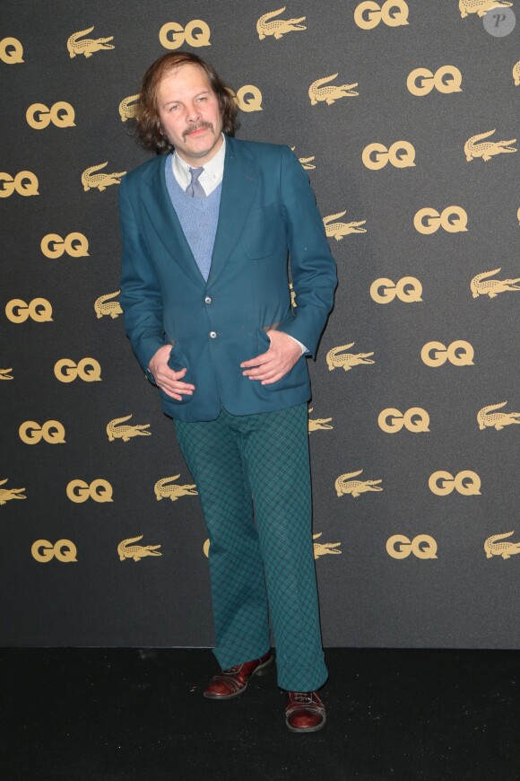 Philippe Katerine, homme le plus stylé, lors de la soirée des GQ awards à Paris au musée d'histoire naturelle le 20 novembre 2013