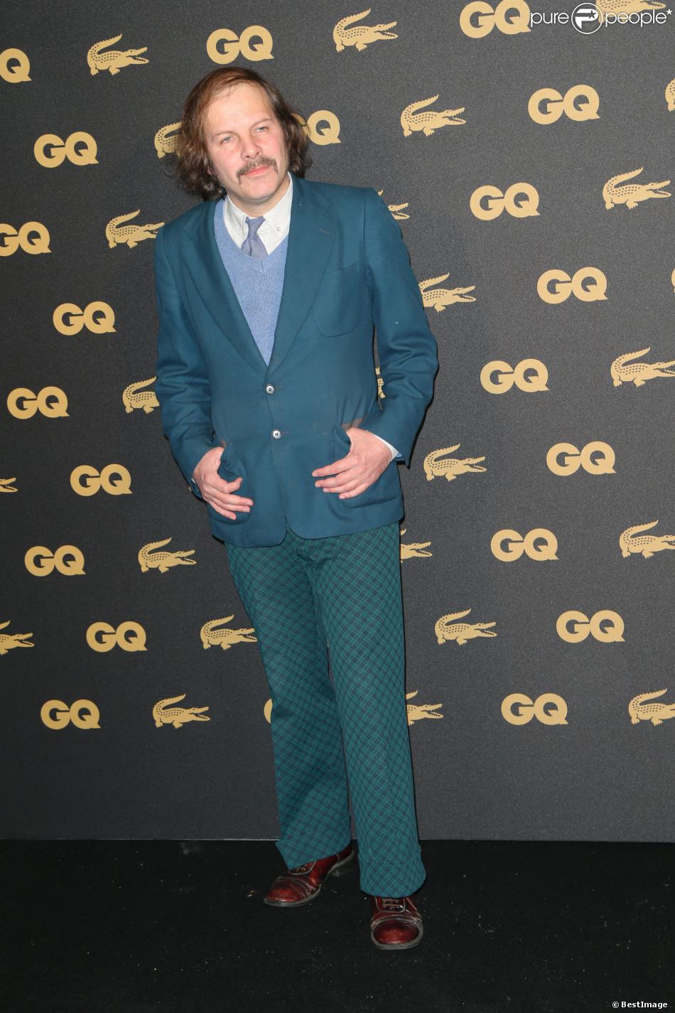 Philippe Katerine, homme le plus stylé, lors de la soirée des GQ awards à Paris au musée d&#039;histoire naturelle le 20 novembre 2013