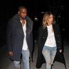 Kanye West et Kim Kardashian, parfaitement assortis, se rendent au Barclays Center à Brooklyn, où Kanye West livre son second concert. New York, le 20 novembre 2013.