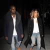 Kanye West et Kim Kardashian se rendent au Barclays Center à Brooklyn, où Kanye West livre son second concert. New York, le 20 novembre 2013.