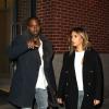 Kanye West et Kim Kardashian se rendent au Barclays Center à Brooklyn, où Kanye West livre son second concert. New York, le 20 novembre 2013.
