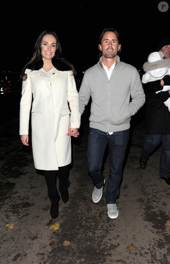 Tamara Ecclestone, enceinte et son mari Jay Rutland assistent au soir d'ouverture de Winter Wonderland à Hyde Park. Londres, le 21 novembre 2013.