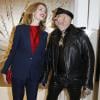 Natalia Vodianova, enceinte et Peter Marino complices à la réouverture de la boutique Guerlain et du restaurant Le 68 sur les Champs-Elysées à Paris. Le 21 novembre 2013
