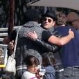 Exclusif - Justin Theroux et Gavin Rossdale lors de l'anniversaire de Susan Downey à San Francisco, le 10 novembre 2013.