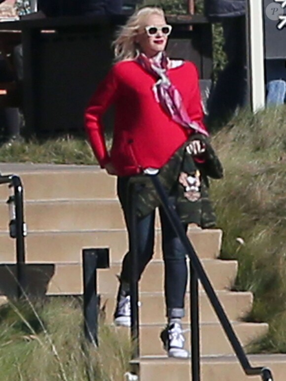 Exclusif - Gwen Stefani lors de l'anniversaire de Susan Downey à San Francisco, le 10 novembre 2013.