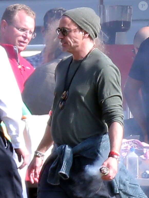 Exclusif - Robert Downey Jr. lors de l'anniversaire de Susan Downey à San Francisco, le 10 novembre 2013.