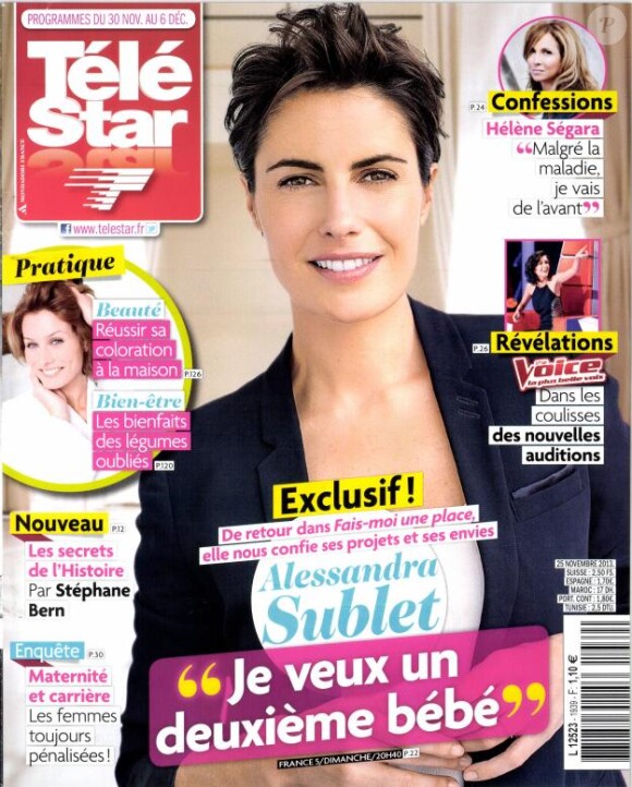 Magazine Télé Star du 25 novembre 2013.