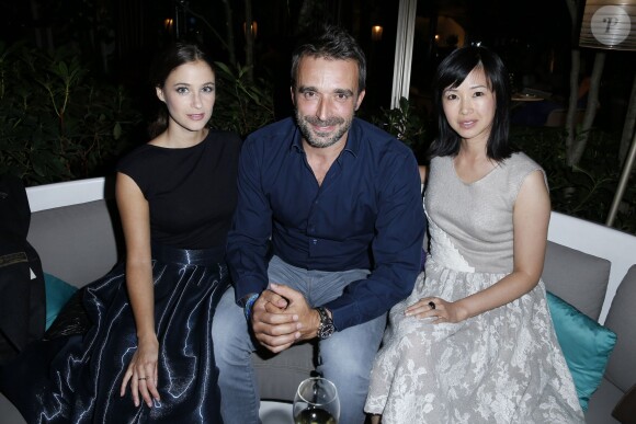 Mélanie Bernier, Clément Miserez (compagnon d'Alessandra Sublet) et Linh-Dan Pham - Cocktail "J'aime La Mode", organisé par le Chef Thierry Marx de l'hôtel Mandarin Oriental à Paris. Le 23 septembre 2013.