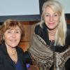 Edith Cresson et Nicole Ameline lors de la présentation du Dictionnaire universel des créatrices au siège de l'Unesco à Paris, le 22 novembre 2013
