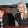 Sonia Rykiel et Nicole Ameline lors de la présentation du Dictionnaire universel des créatrices au siège de l'Unesco à Paris, le 22 novembre 2013