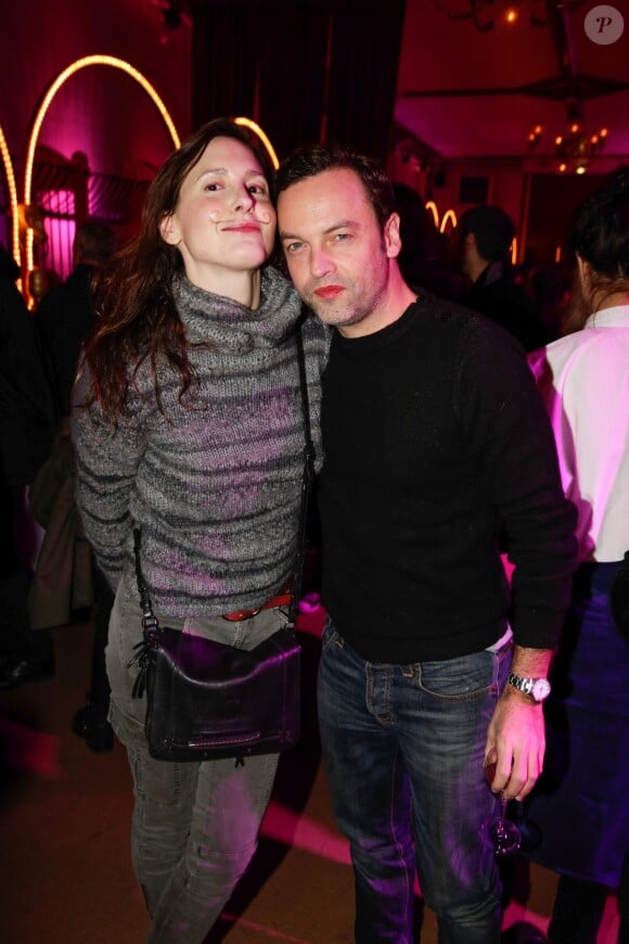 Patrick Mille et Justine Lévy à la remise des Prix Fooding 2014 au Cirque d'Hiver à Paris, le 25 novembre 213.