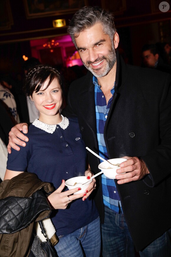 François Vincentelli et sa compagne Alice Dufour à la remise des Prix Fooding 2014 au Cirque d'Hiver à Paris, le 25 novembre 213.
