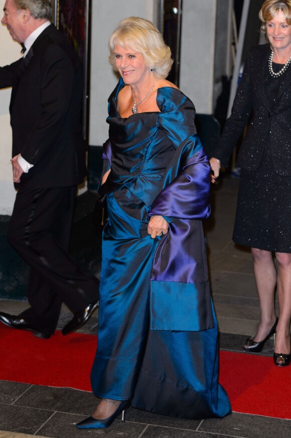 Camilla, duchesse de Cornouailles, était superbe en Vivienne Westwood pour la Royal Variety Performance du 25 novembre 2013 au Palladium, à Londres.