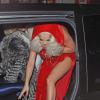 Rita Ora arrive à The Box où a lieu sa soirée d'anniversaire. Londres, le 26 novembre 2013.