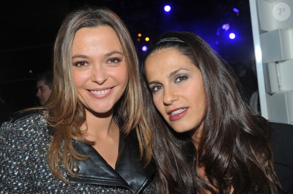 Sandrine Quetier et Elisa Tovati ont participé à la soirée de lancement de la console Playstation 4 Sony au centre culturel alternatif Electric à Paris le 28 novembre