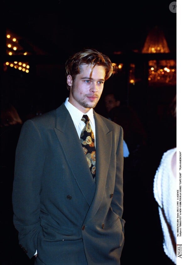 Brad Pitt à New York pour la première de Cape Fear en novembre 1991.
