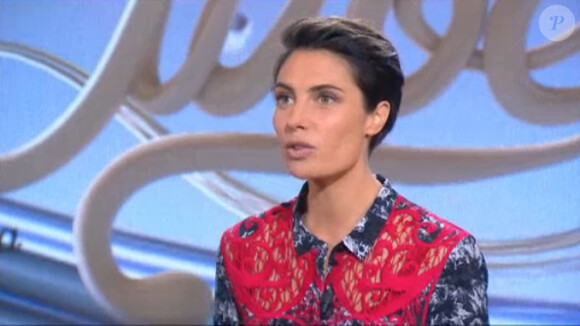Alessandra Sublet sur le plateau du Tube de Canal+, le samedi 30 novembre 2013.