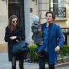 Miranda Kerr et Orlando Bloom réunis pour leur fils Flynn à New York, le 30 novembre 2013.