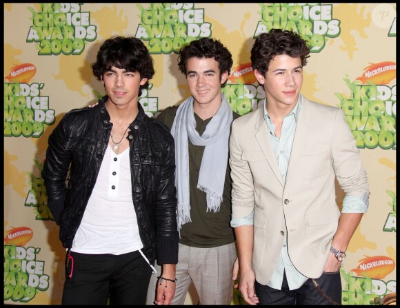 Les Jonas Brothers à la 22e cérémonie des Nickelodeon Kids Choice Awards, à Los Angeles, le 28 mars 2009.