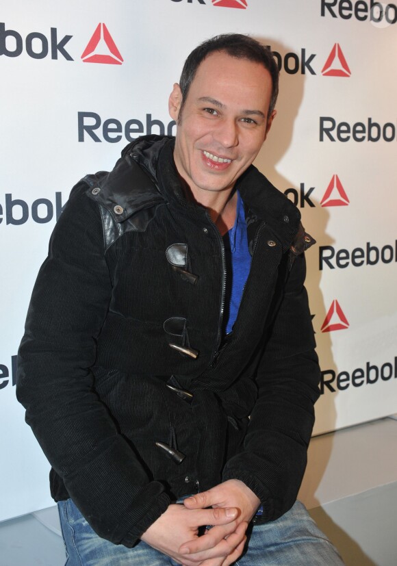 Gaël Leforestier à l'inauguration du premier concept store Reebok avenue de l'Opéra à Paris, le 4 décembre 2013.