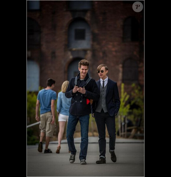 Andrew Garfield et Dane DeHaan dans The Amazing Spider-Man 2.