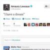 Compte Twitter d'Amaury Leveaux