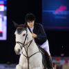 Electra Niarchos lors du deuxième jour du Gucci Paris Masters à Villepinte, le 6 décembre 2013