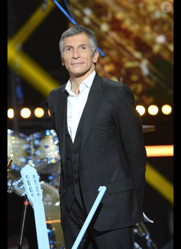 Nagui lors de la soirée spéciale Téléthon sur France 2, le samedi 7 décembre 2013.