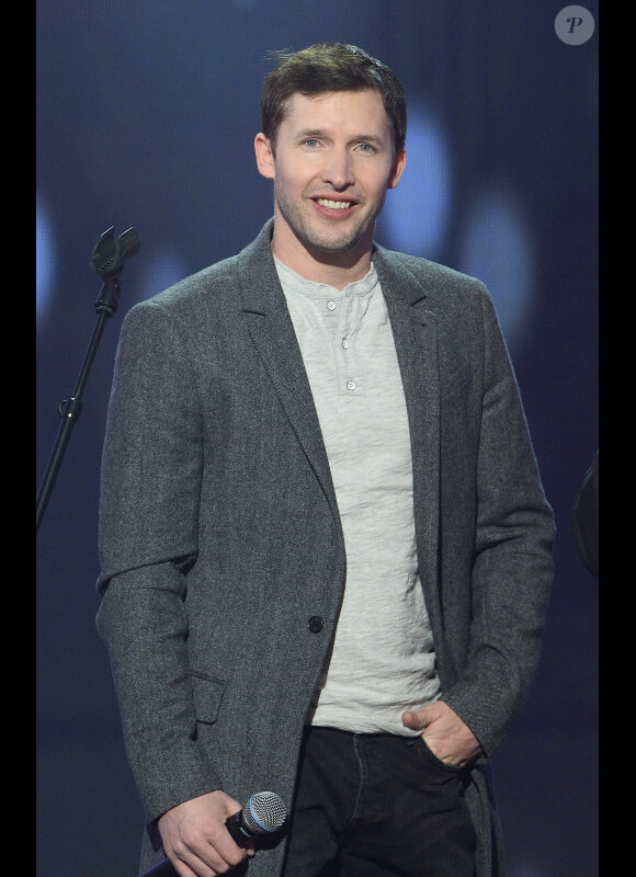 James Blunt lors de la soirée spéciale Téléthon sur France 2, le samedi 7 décembre 2013.