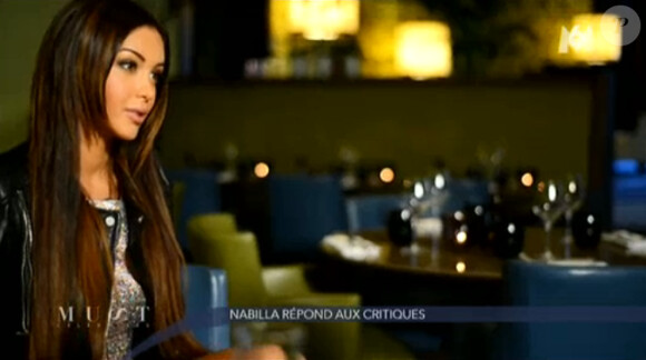 Nabilla Benattia en interview dans Must Célébrités, le samedi 7 décembre sur M6.