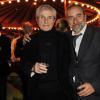 Claude Lelouch et Antoine Duléry lors du gala de la Fondation Mimi (La Baronne Myriam Ullens de Schooten) qui vient en aide aux personnes atteintes d'un cancer, au musée des Arts Forains à Paris, le 30 novembre 2013