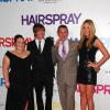 Nikki Blonsky, Zac Efron, Amanda Bynes et le réalisateur Adam Shankman lors de la bande-annonce du film Hairspray à New York le 16 juillet 2007
