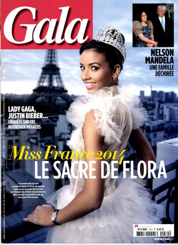 Flora Coquerel, Miss France 2014, superbe en couverture de Gala