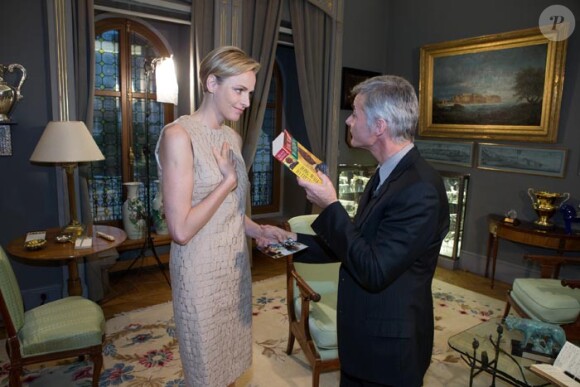 La princesse Charlene de Monaco et Cyril Viguier, qui s'apprête à dévoiler son documentaire sur la principauté de Monaco, se sont rencontrés le 2 décembre 2013