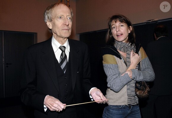 John Barry et sa fille Kate à Auxerre, le 17 novembre 2007.