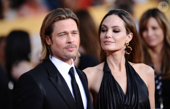 Brad Pitt et Angelina Jolie aux Screen Actors Guild (SAG) Awards 2012 à Los Angeles, le 29 janvier.