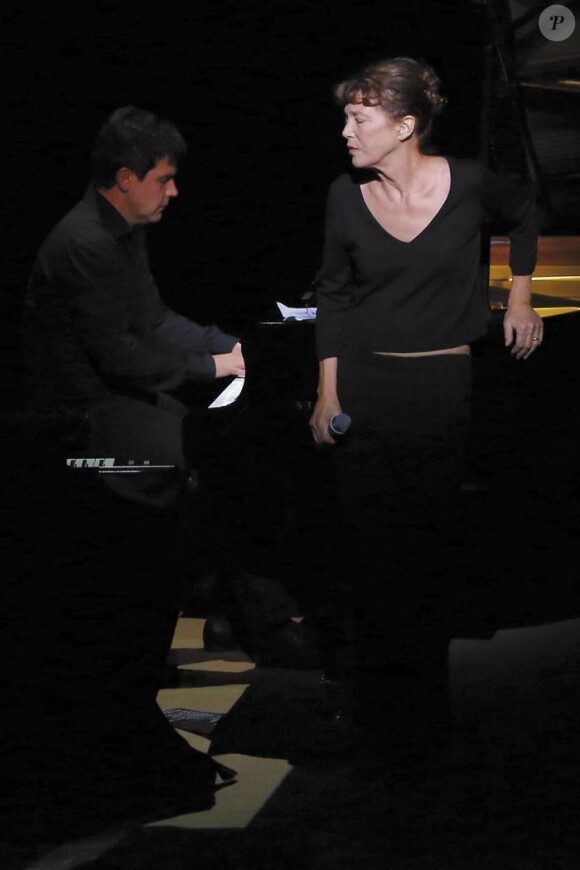 Exclusif - Jane Birkin en concert au theatre du Chatelet a l'occasion des 10 ans de son spectacle "Arabesque". Le 9 decembre 2013, deux jours avant le drame.