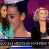 Flora Coquerel et Sylvie Tellier dans La semaine des médias sur i>Télé, dimanche 15 décembre.