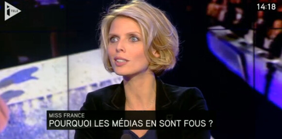 Sylvie Tellier dans La semaine des médias sur i>Télé, dimanche 15 décembre.