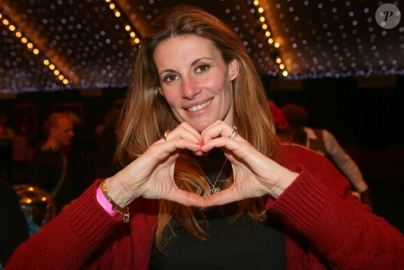 Sophie Thalmann - Soirée pour la journée de l'association ELA pour fêter Noël à Disneyland Paris, le 30 novembre 2013.