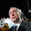 Claude Guéant lors d'un meeting au Palais des Congrès à Paris le 12 novembre 2012