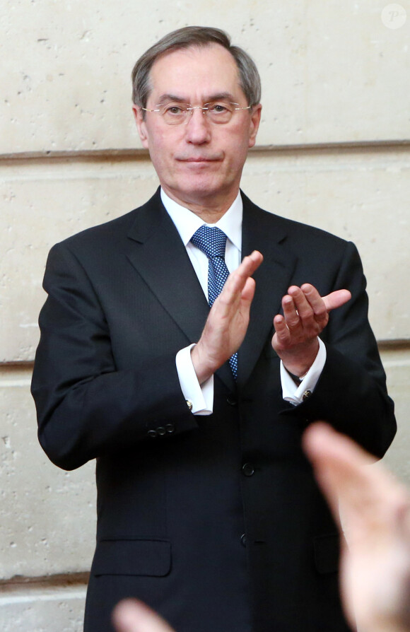 Claude Guéant au palais de l'Elysée à Paris, le 27 mars 2012