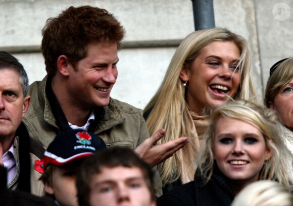 Le prince Harry et Chelsy Davy à Twickenham en novembre 2009