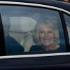 Camilla Parker Bowles arrivant à Buckingham Palace le 18 décembre 2013 pour le déjeuner de Noël en famille offert par la reine Elizabeth II