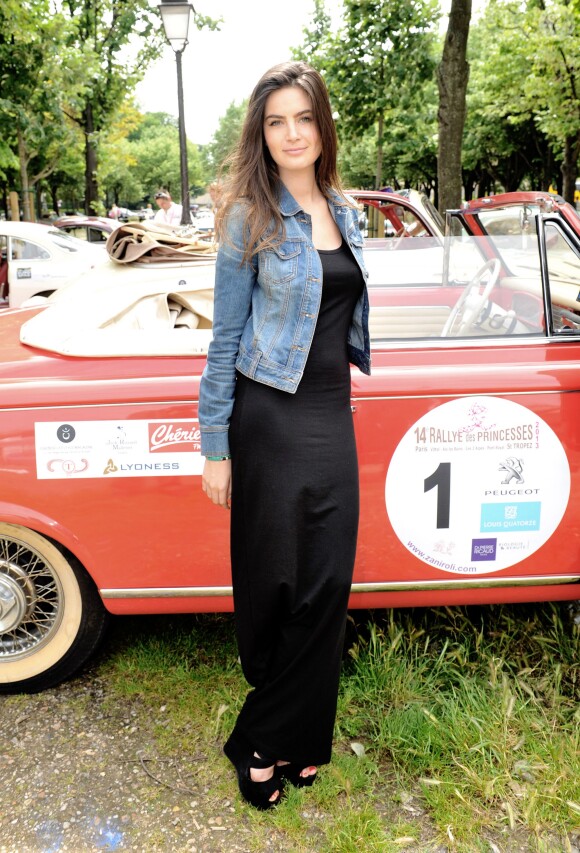 La jolie Lara Micheli lors du 14e Rallye des Princesses à Paris, le 1 juin 2013.