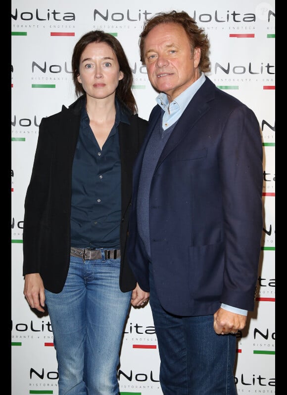 Diane de Mac Mahon et son mari Guillaume Durand à Paris le 29 mai 2013.