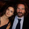 Lara Micheli et Frédéric Beigbeder au café de Flore le 7 novembre 2013.